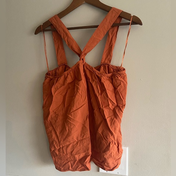 🌸 George 🌸 burnt orange flowy tank top - Picture 1 of 6